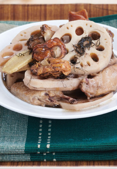 Stewed Lotus Root & Dried Oyster with Chicken